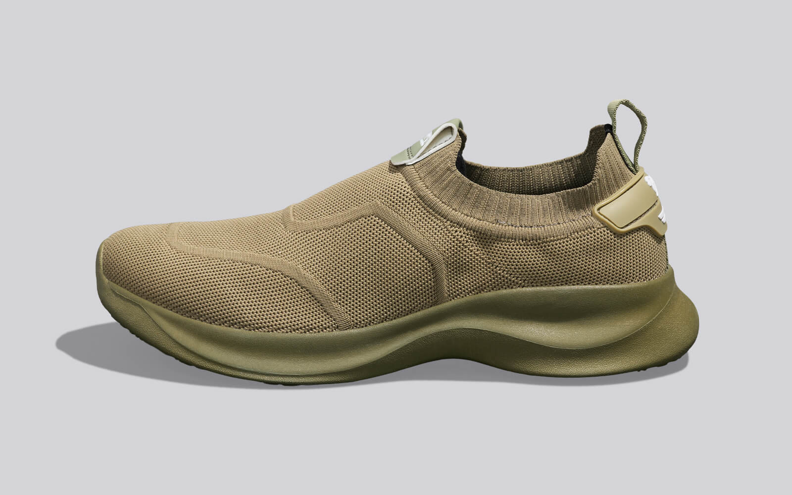 Sole Max Cush Slip Ons for Men : Olive