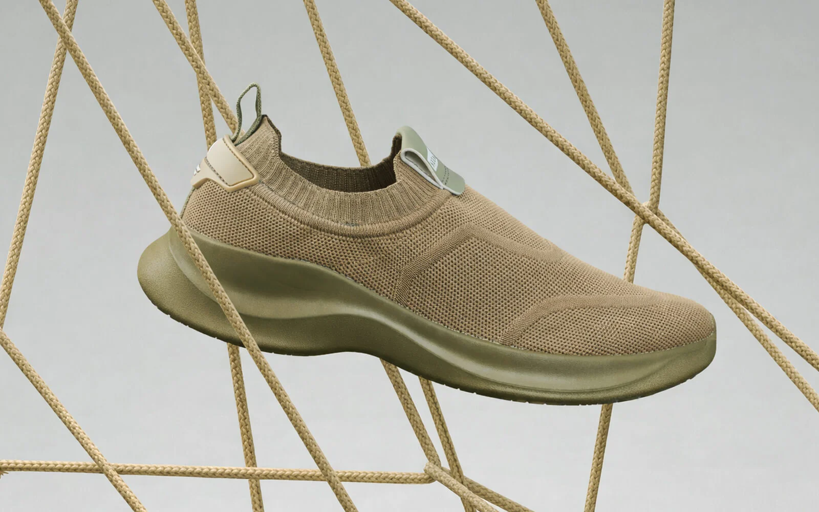 Sole Max Cush Slip Ons for Men : Olive - Image 11