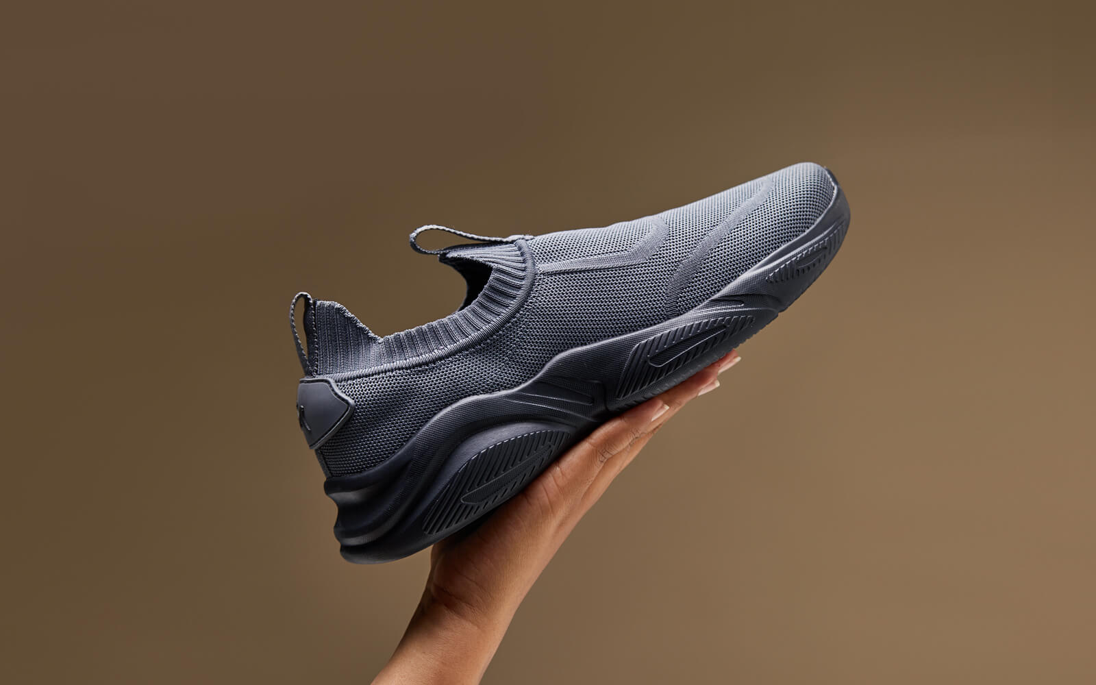 Sole Max Slip Ons : Ultra Grey - Image 3