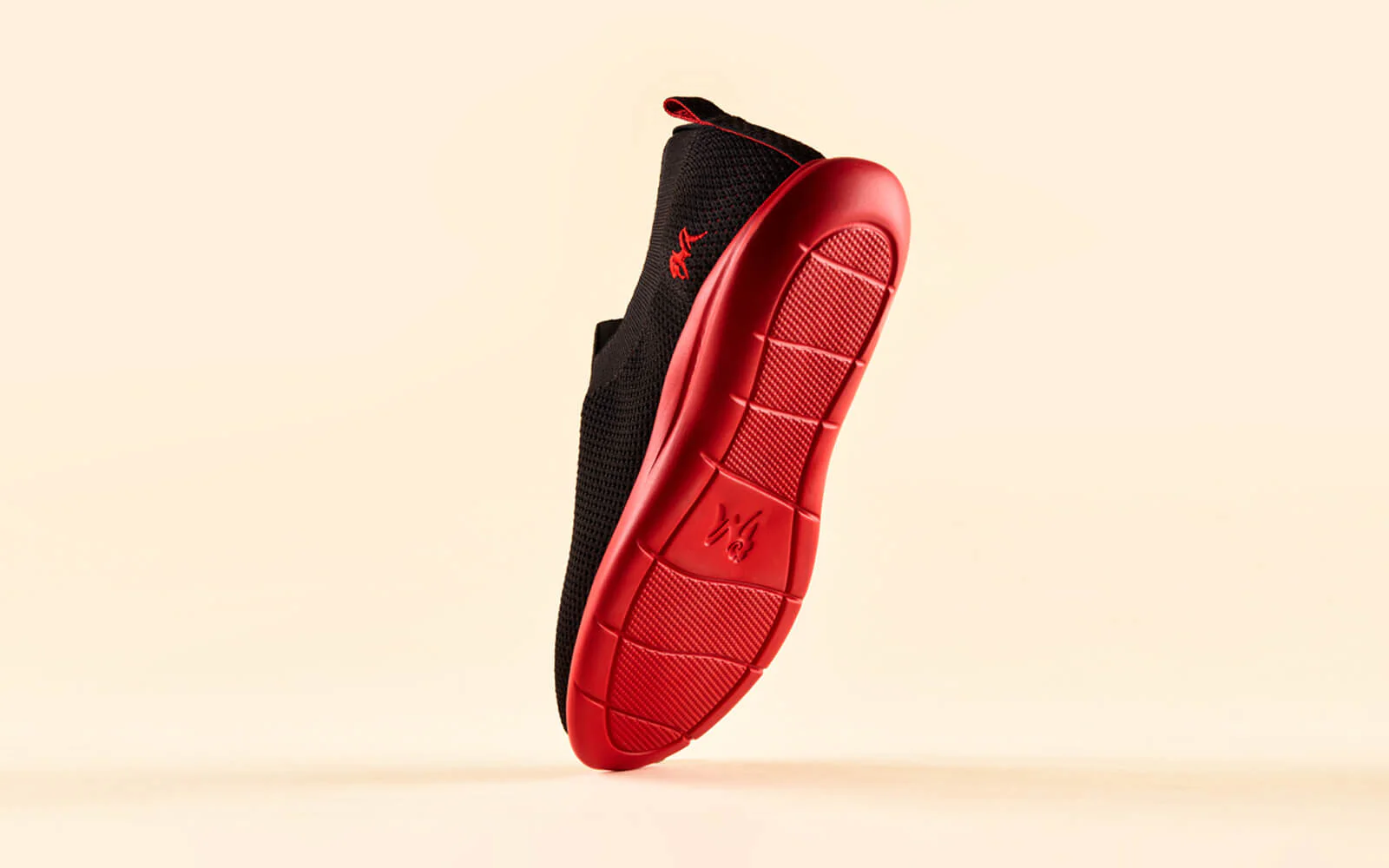Spotlight Slip Ons : Hale Black / Red Sole - Image 5