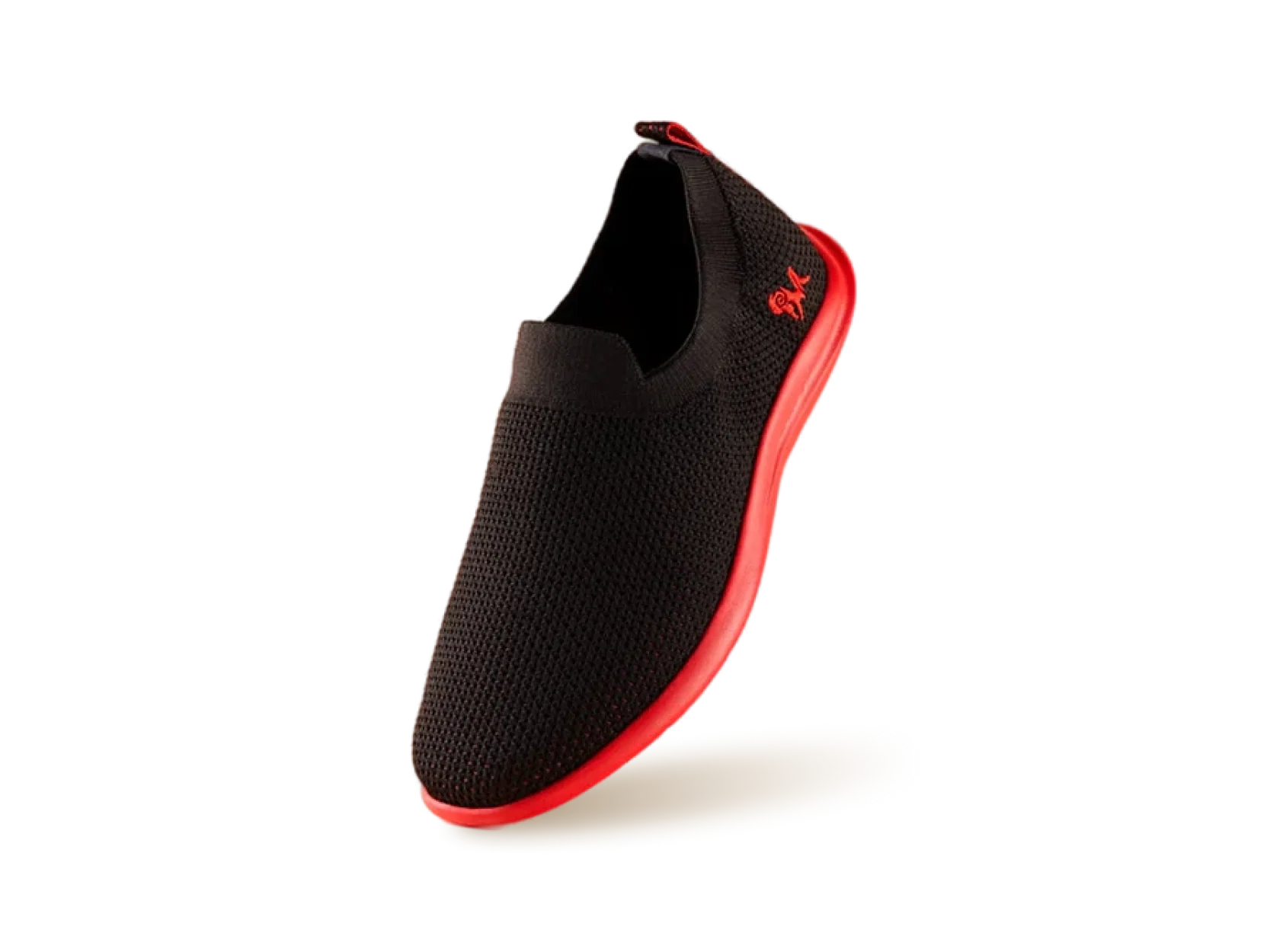 Spotlight Slip Ons : Hale Black / Red Sole - Image 8