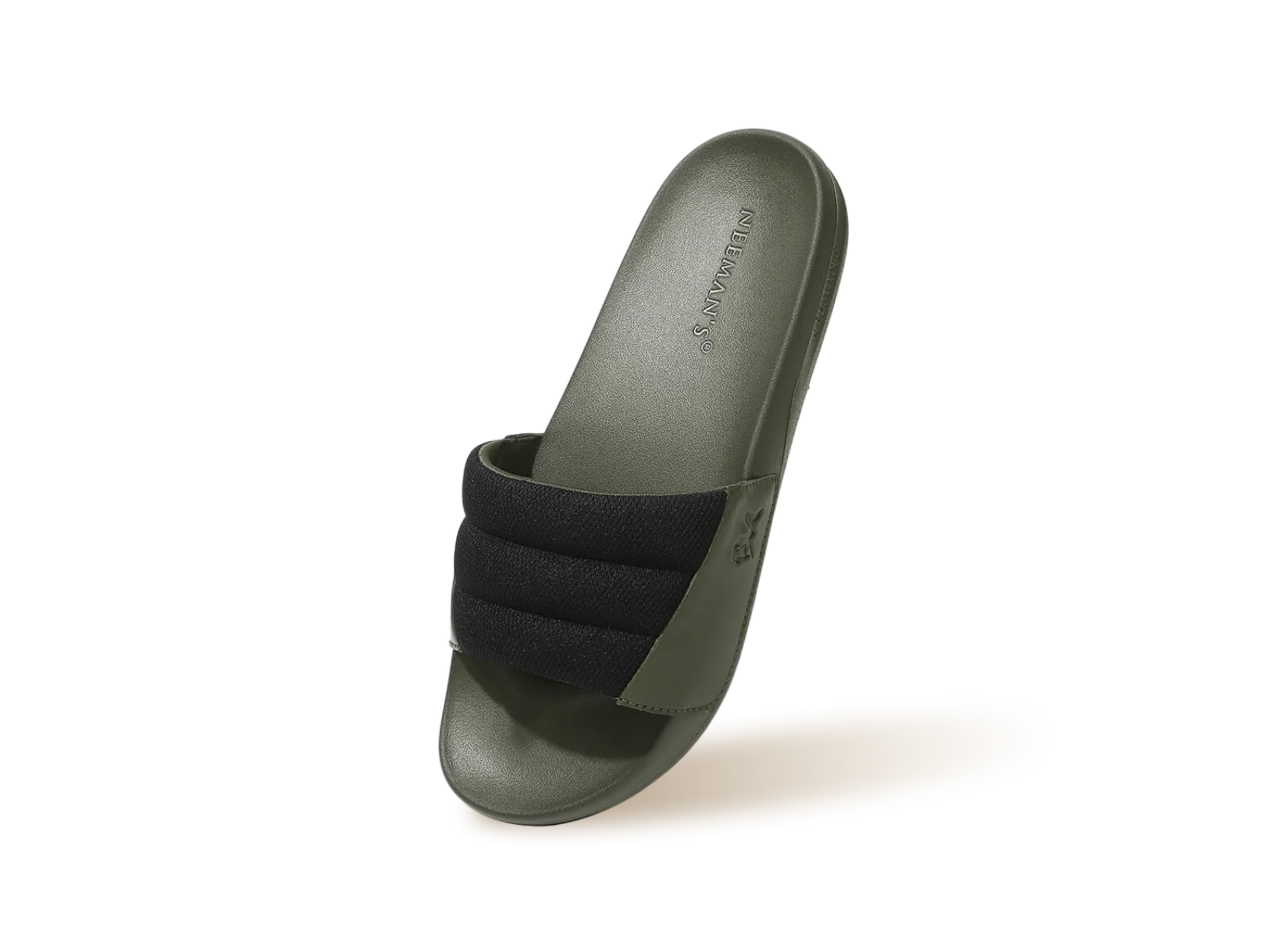 Squooshy Slides for Men : Olive-Black - Image 11