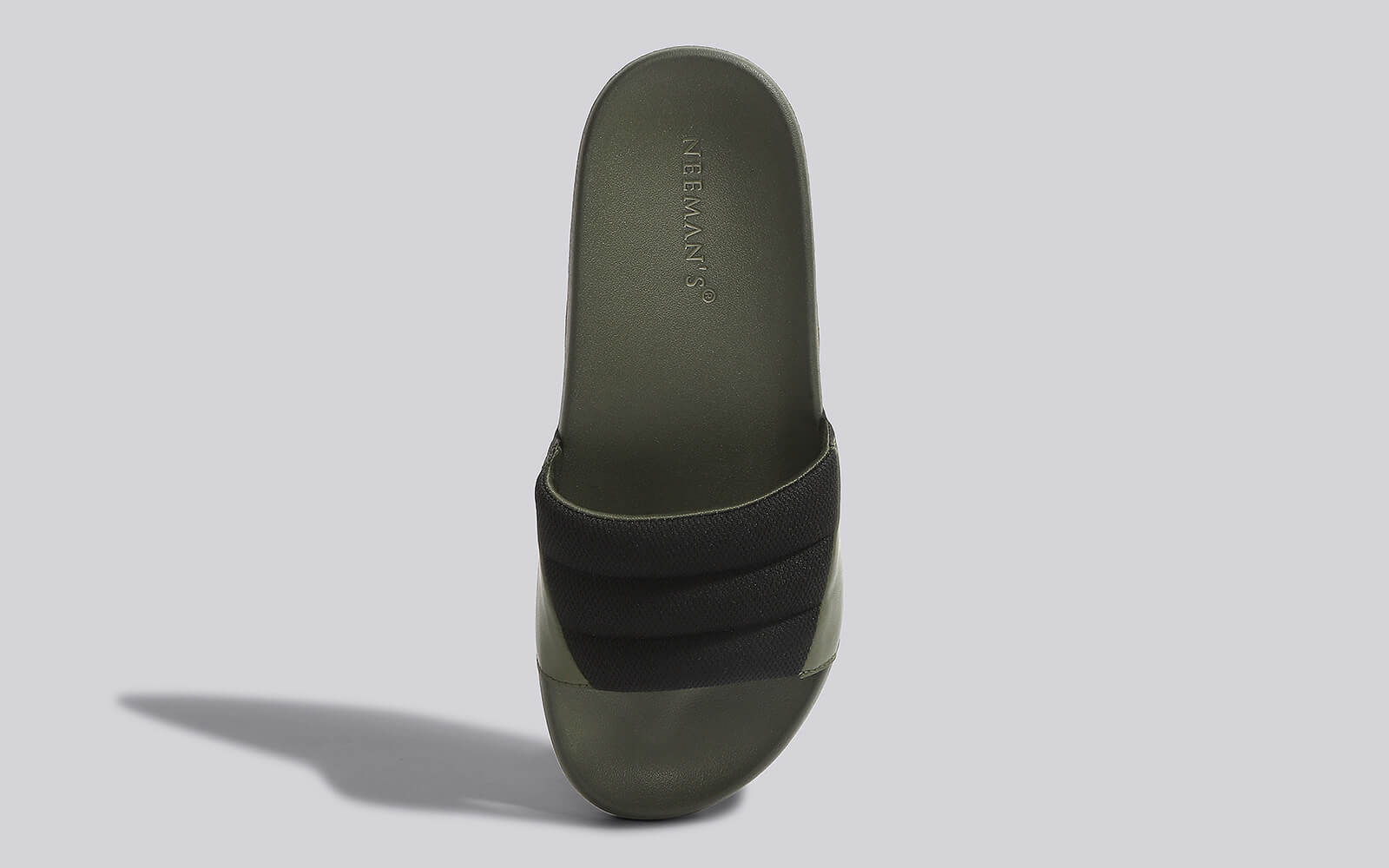 Squooshy Slides for Men : Olive-Black - Image 6