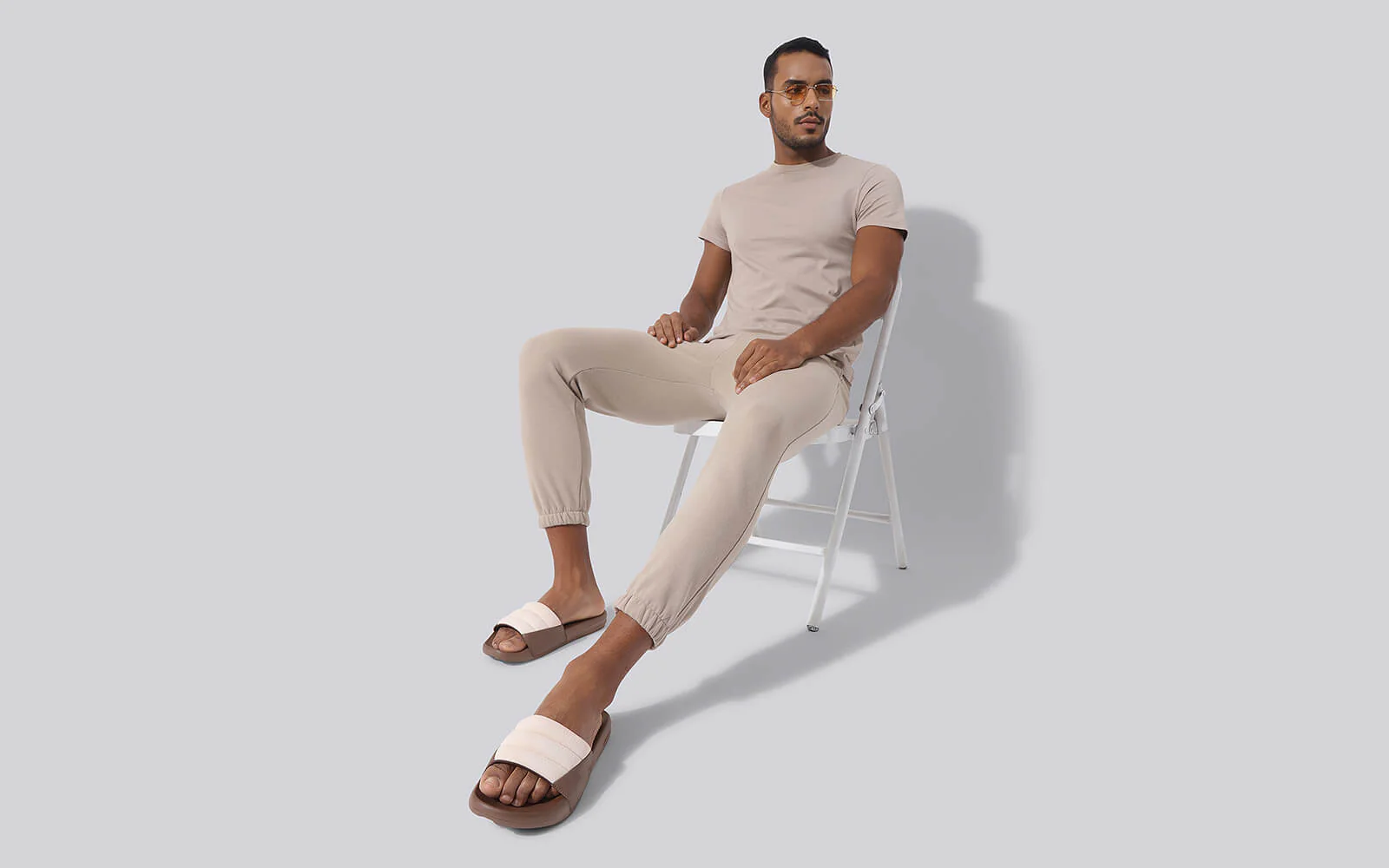 Squooshy Slides for Men : Brown - Image 11