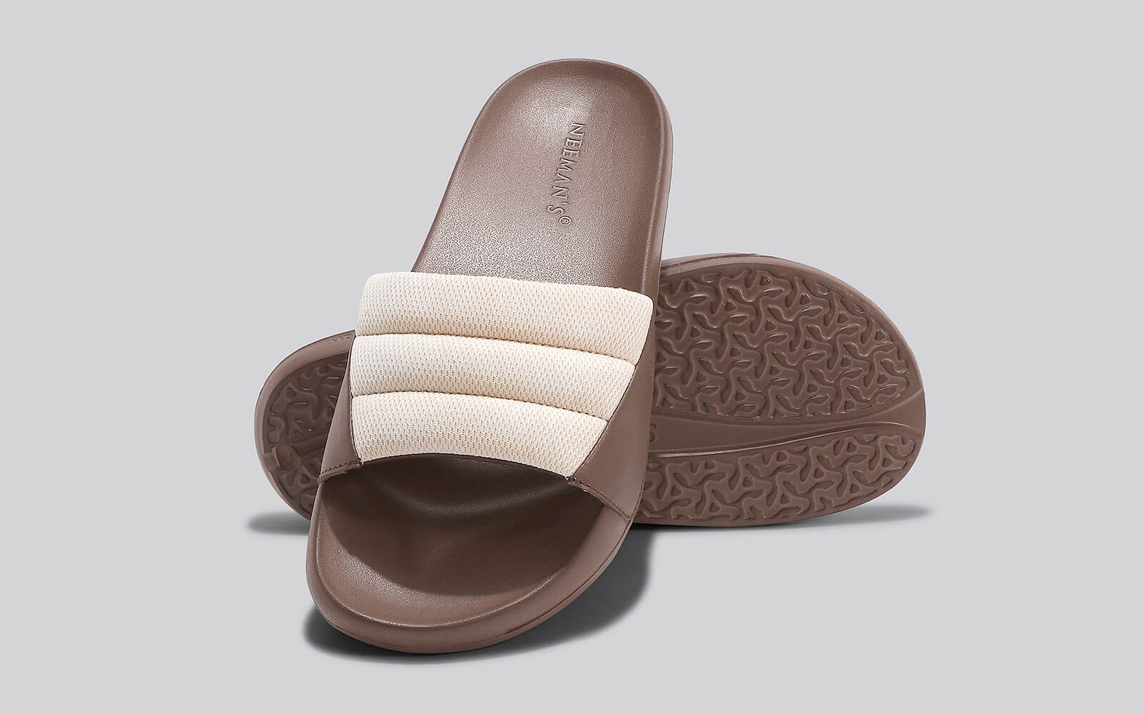 Squooshy Slides for Men : Brown - Image 8