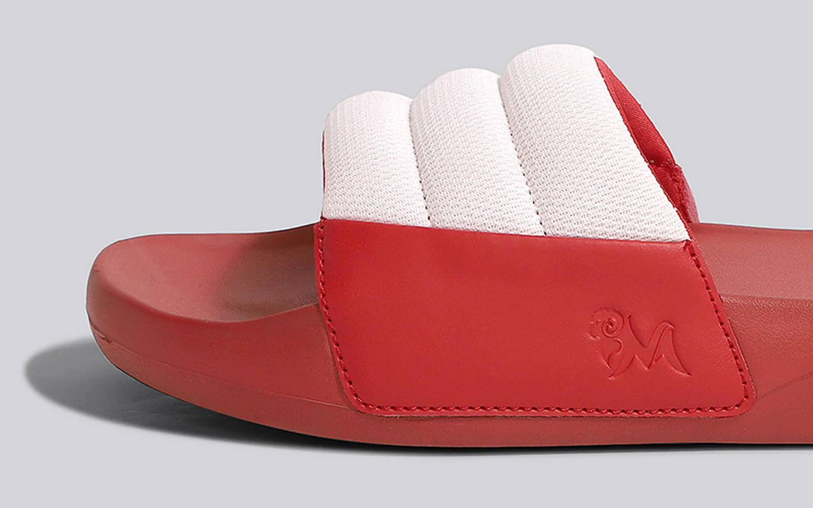 Squooshy Slides for Men : Red-White - Image 10