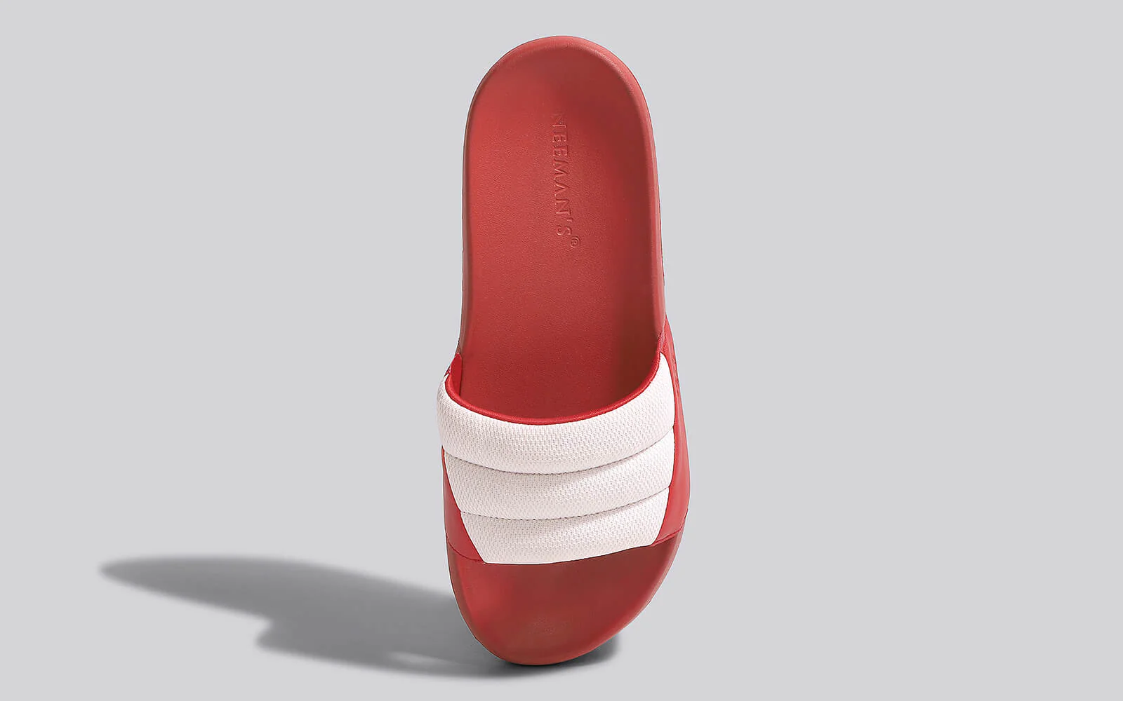 Squooshy Slides for Men : Red-White - Image 8