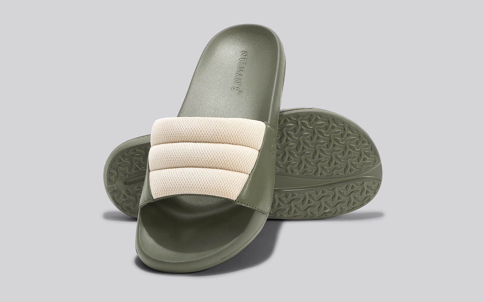 Squooshy Slides for Women : Olive - Image 8
