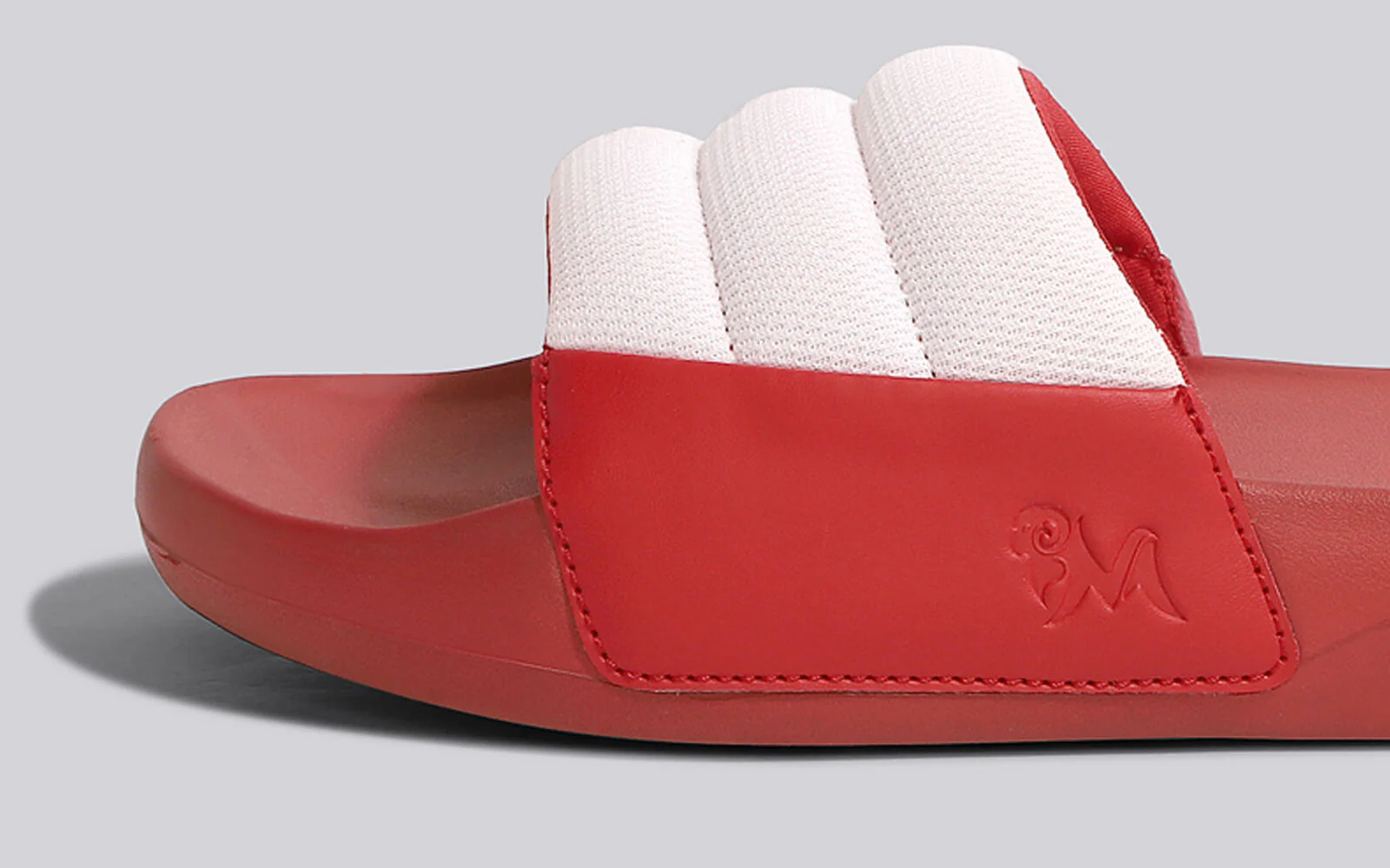 Squooshy Slides for Women : Red-White - Image 9