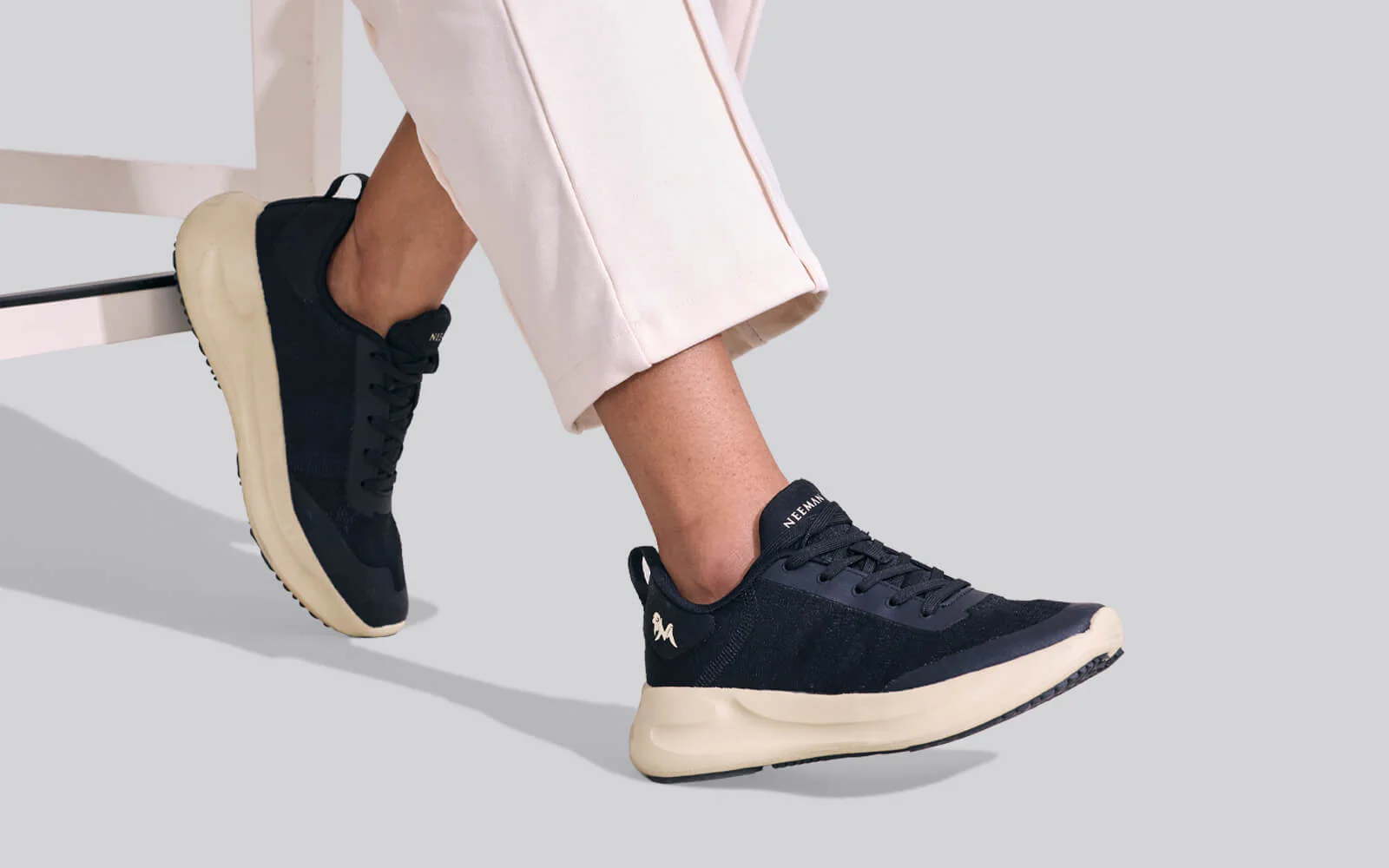 Swift Knit Sneakers For Men : Black - Image 8