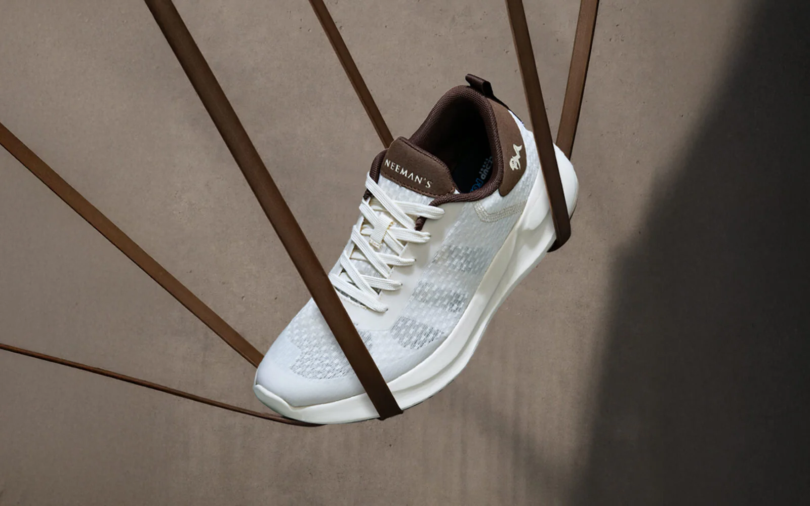 Swift Knit Sneakers For Men : Ivory Brown - Image 10