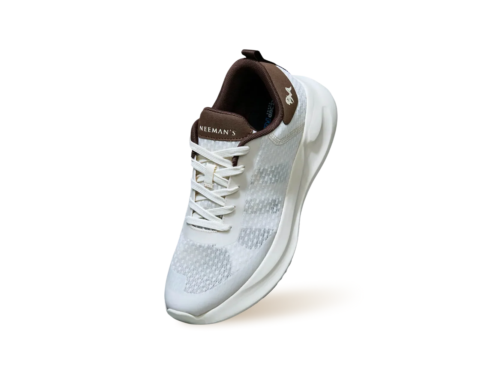 Swift Knit Sneakers For Men : Ivory Brown - Image 11
