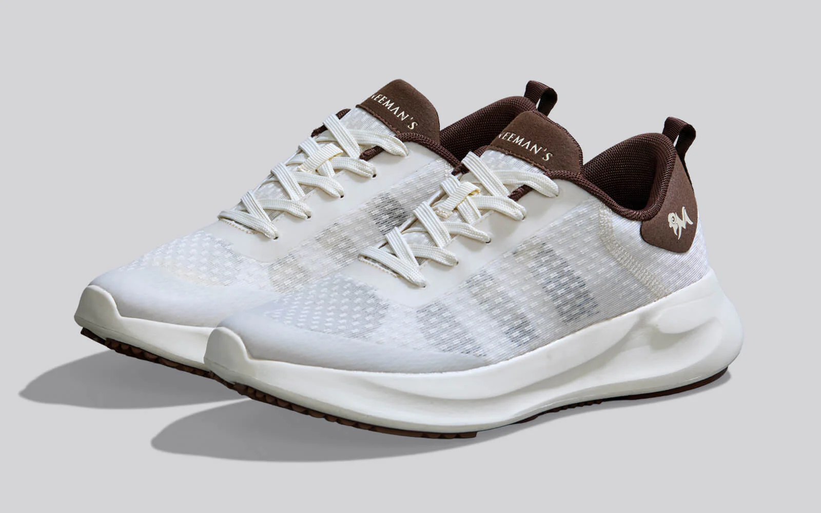 Swift Knit Sneakers For Men : Ivory Brown - Image 5