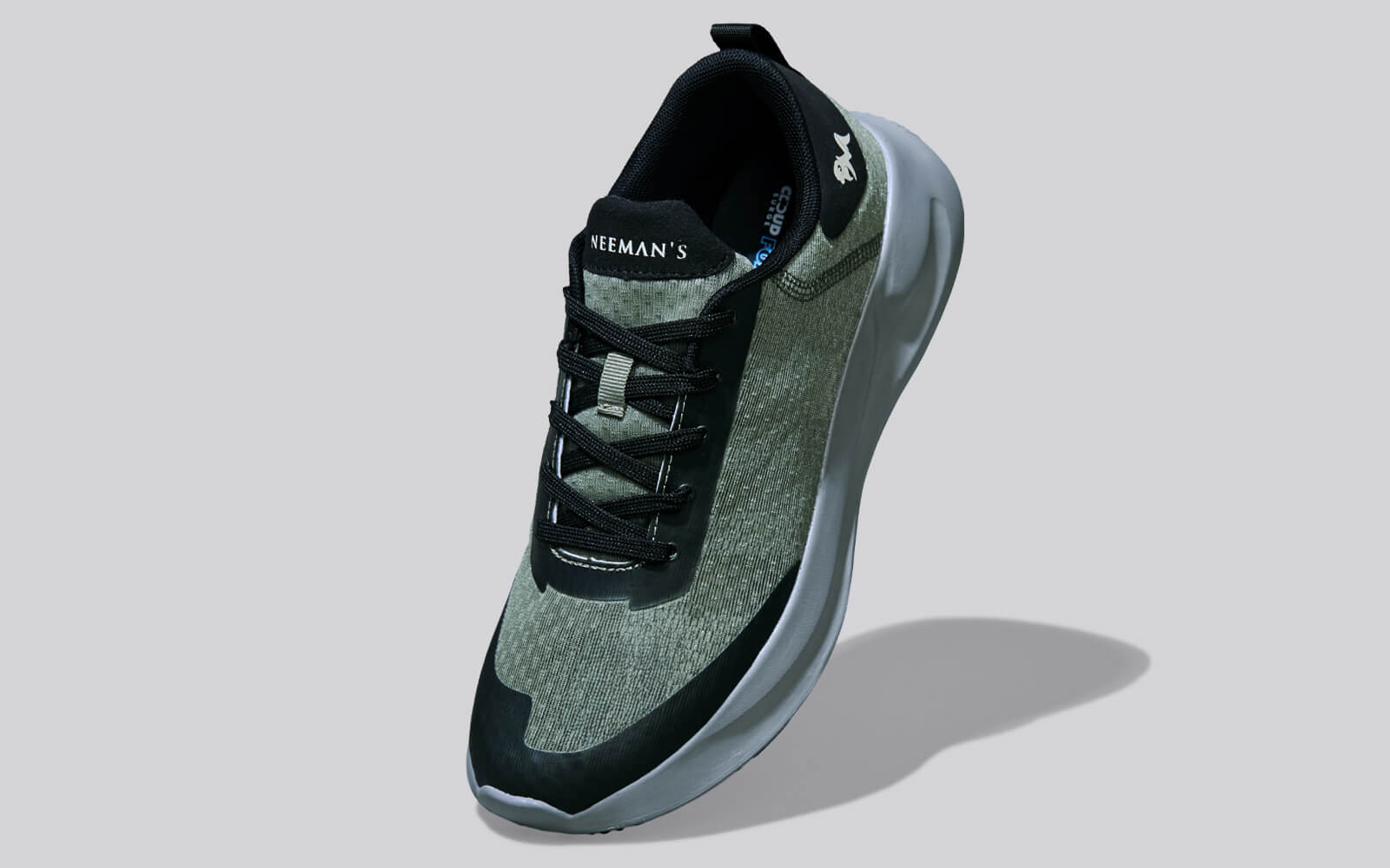 Swift Knit Sneakers For Men : Olive Grey - Image 2