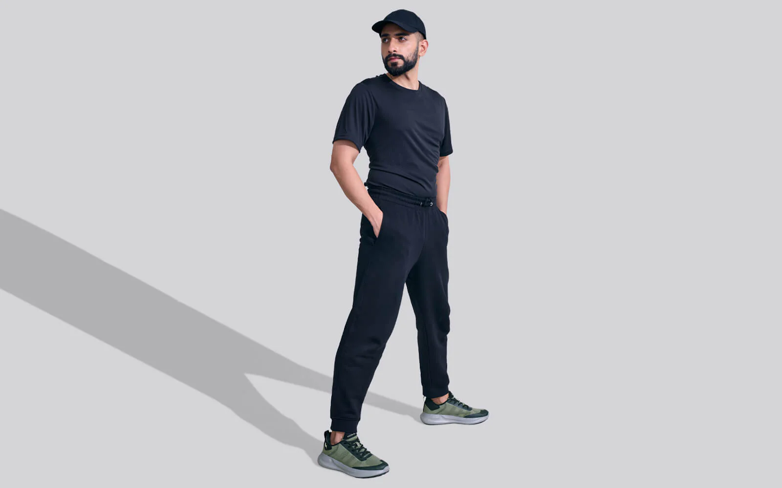 Swift Knit Sneakers For Men : Olive Grey - Image 7