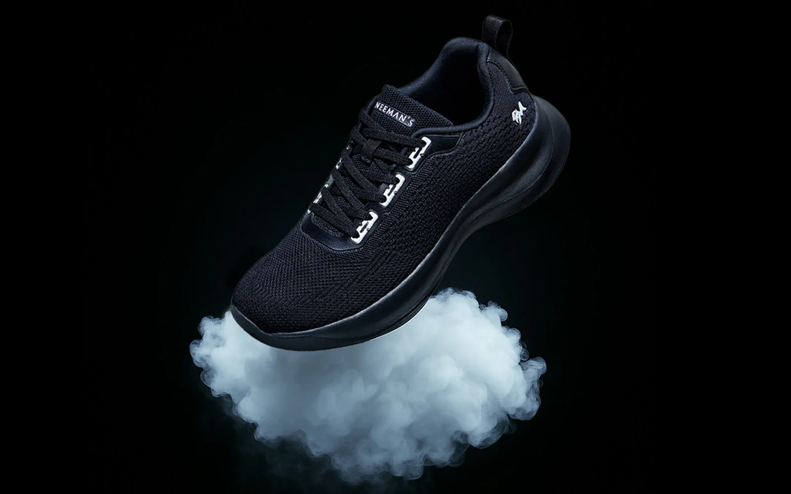 The CloudKnit Sneakers : Black - Image 11
