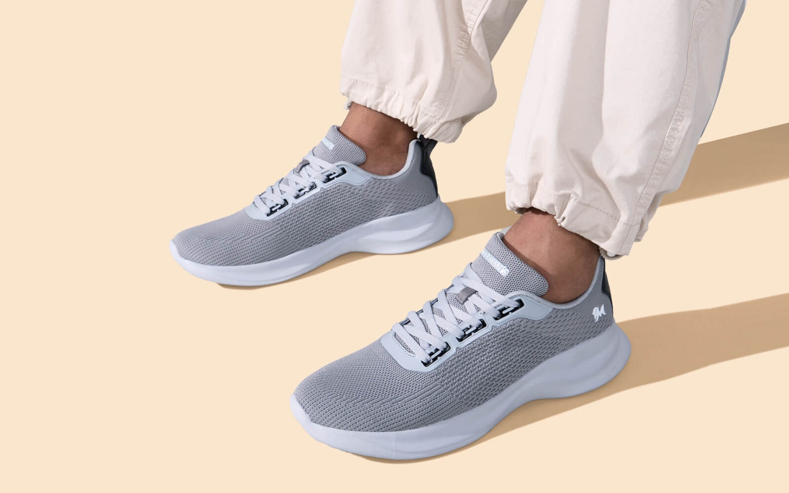 The CloudKnit Sneakers : Grey - Image 9
