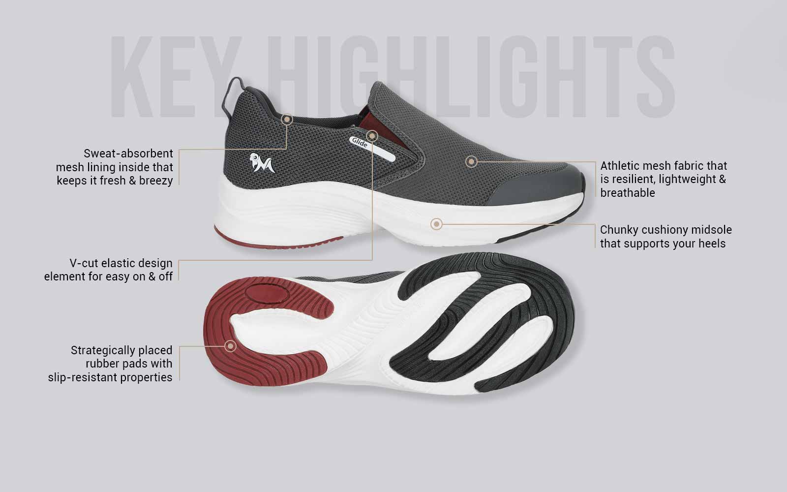 The Dependables : Dark Grey-Maroon - Image 4