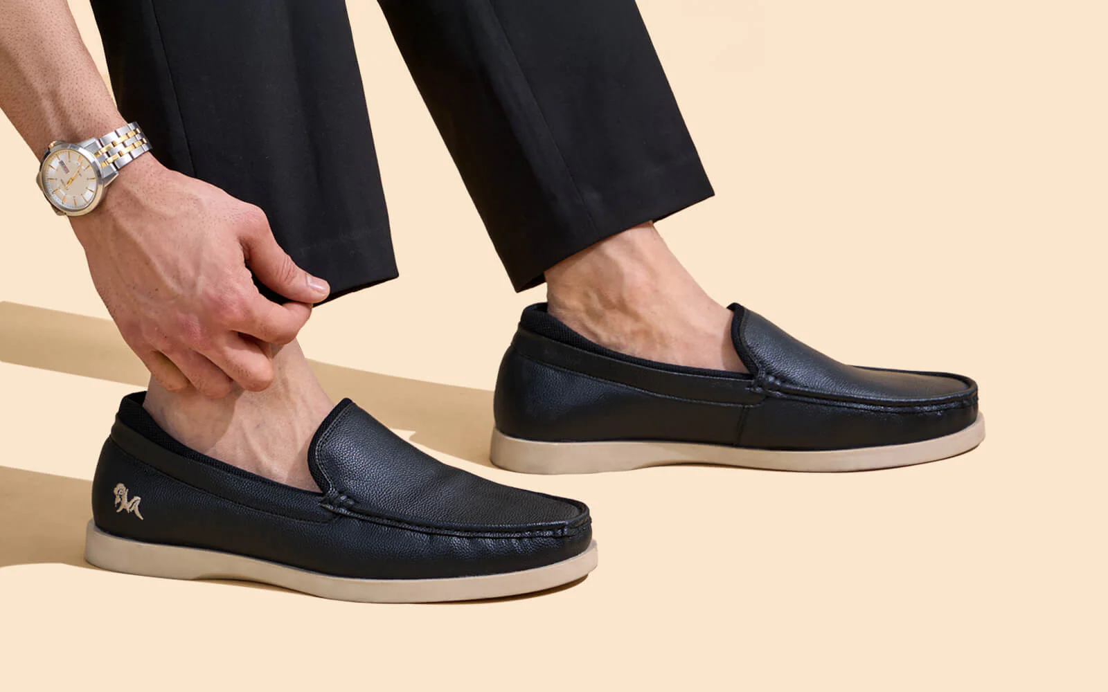 The Luxe Loafers : Black - Image 9