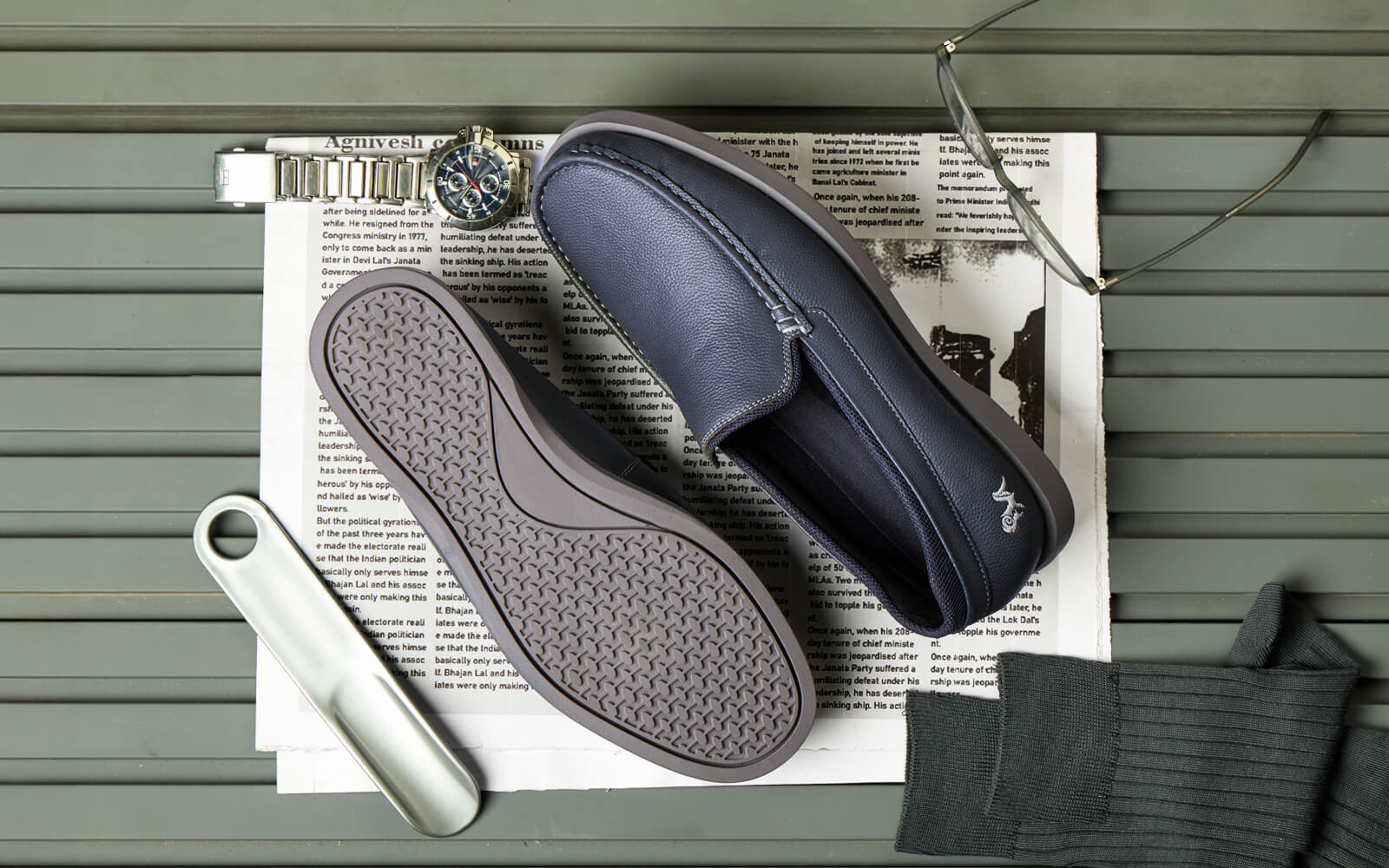 The Luxe Loafers : Grey - Image 3