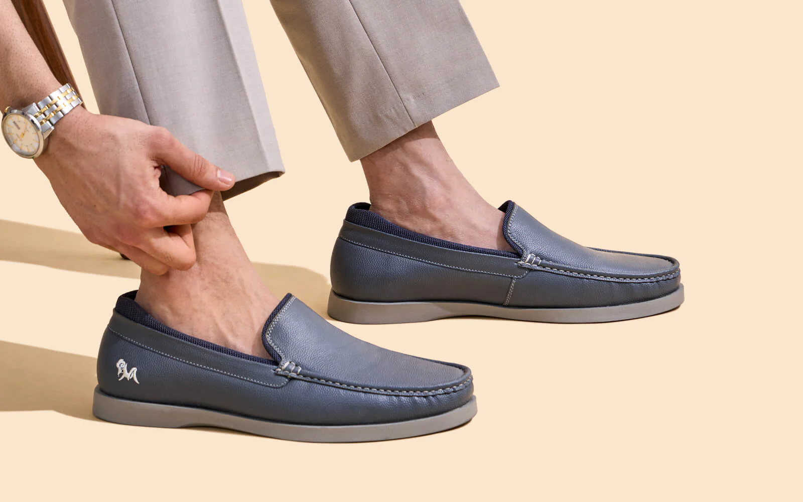 The Luxe Loafers : Grey - Image 9