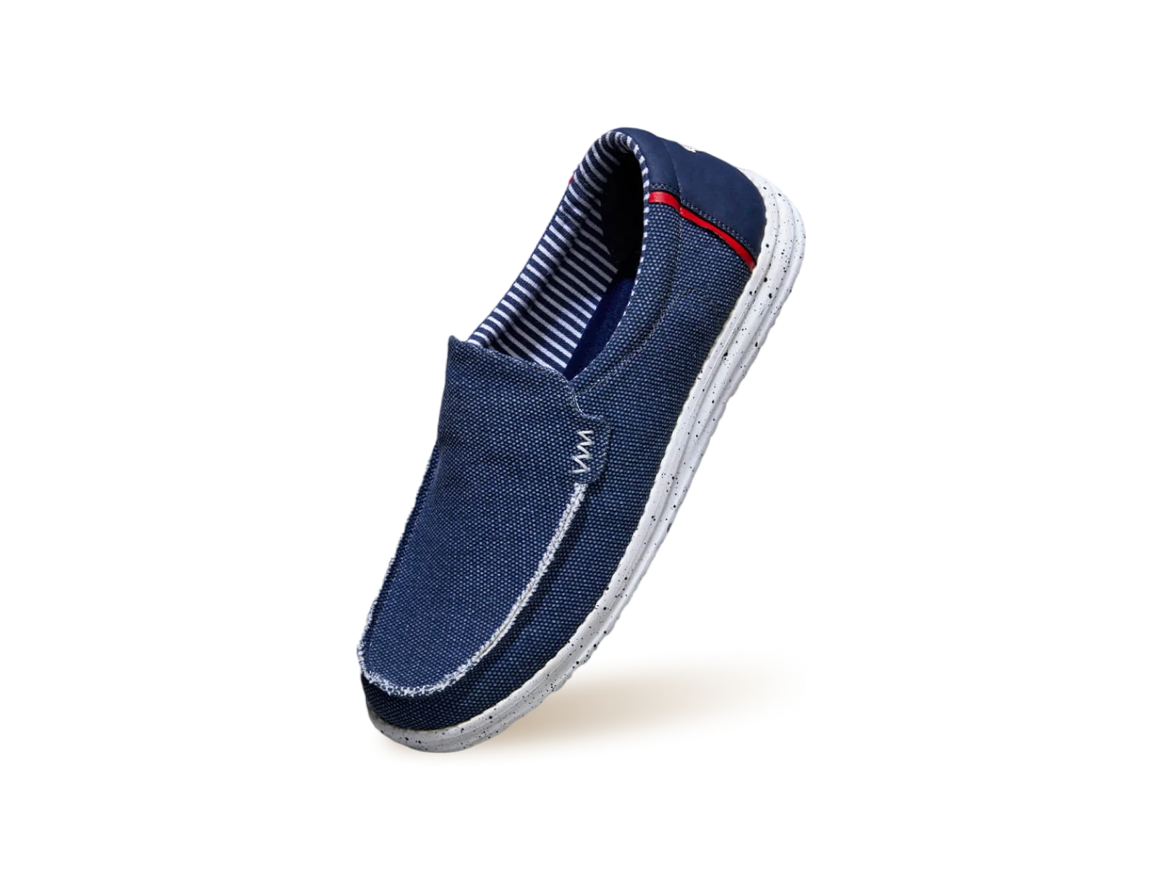 The Wanderers Slip Ons : Navy - Image 11
