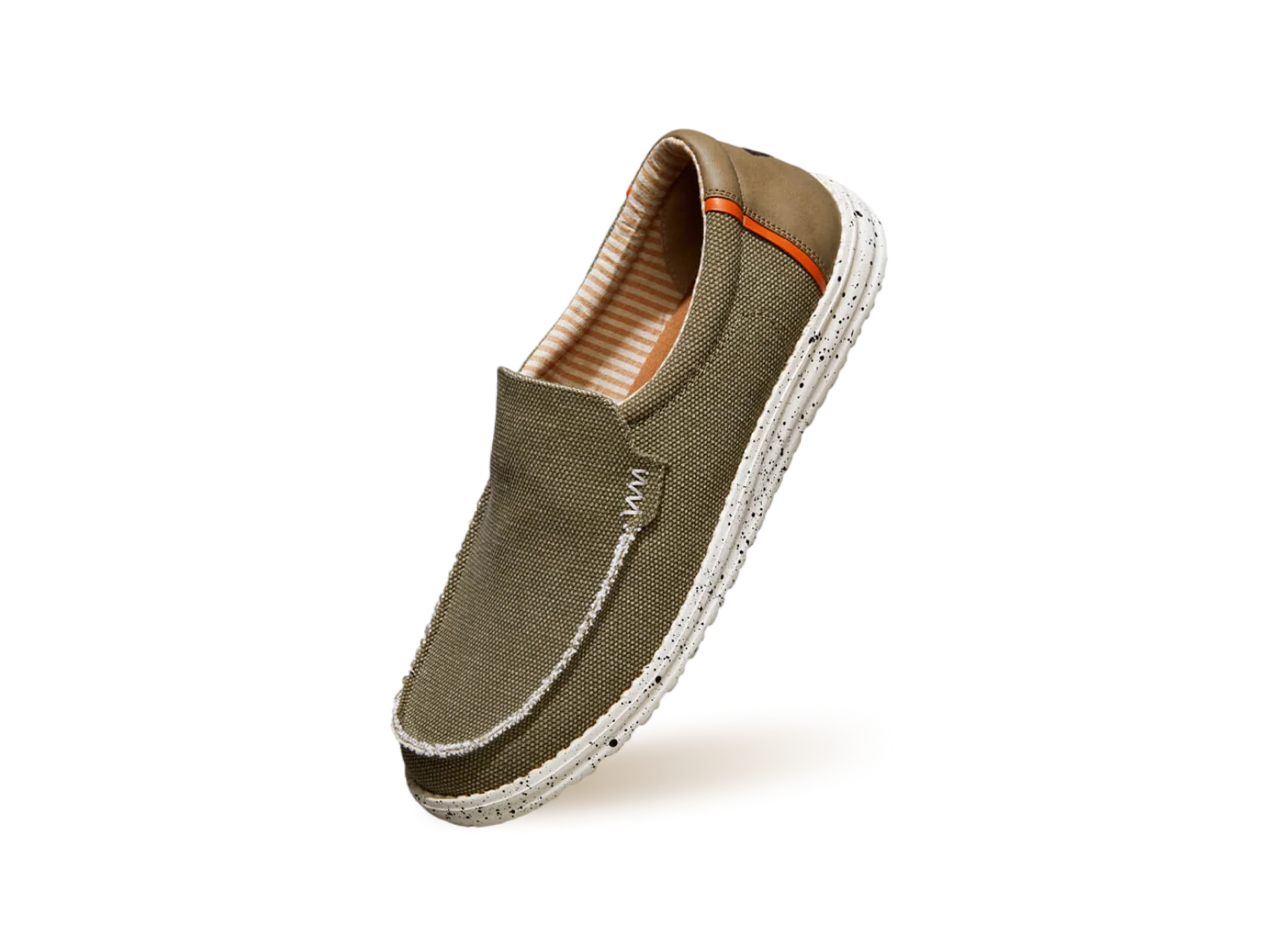The Wanderers Slip Ons : Olive - Image 11