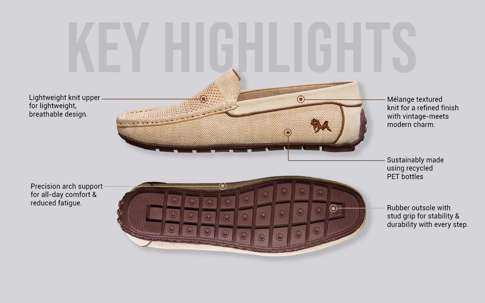 The Weave Loafers : Beige - Image 4