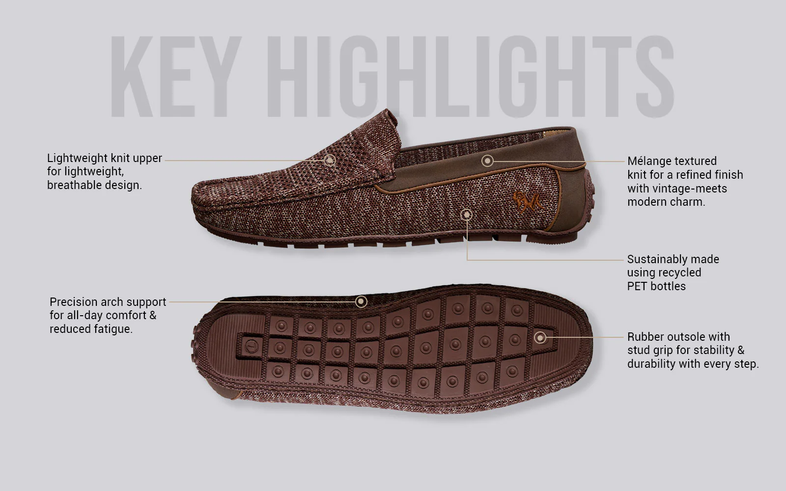 The Weave Loafers : Brown - Image 4