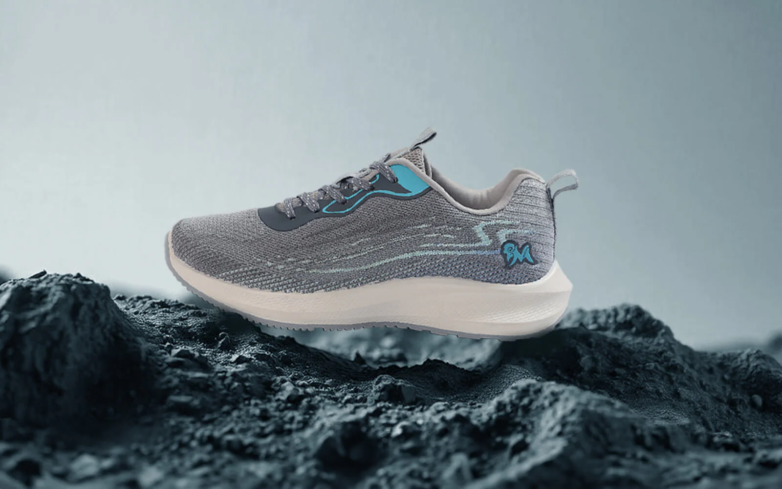 Trendy Casuals : Grey-Aqua Blue - Image 11
