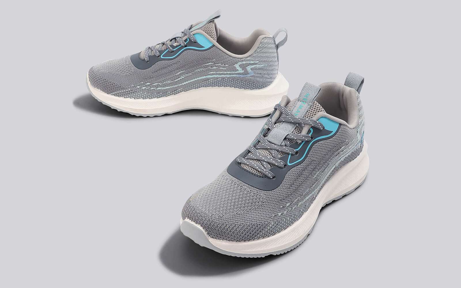 Trendy Casuals : Grey-Aqua Blue - Image 3
