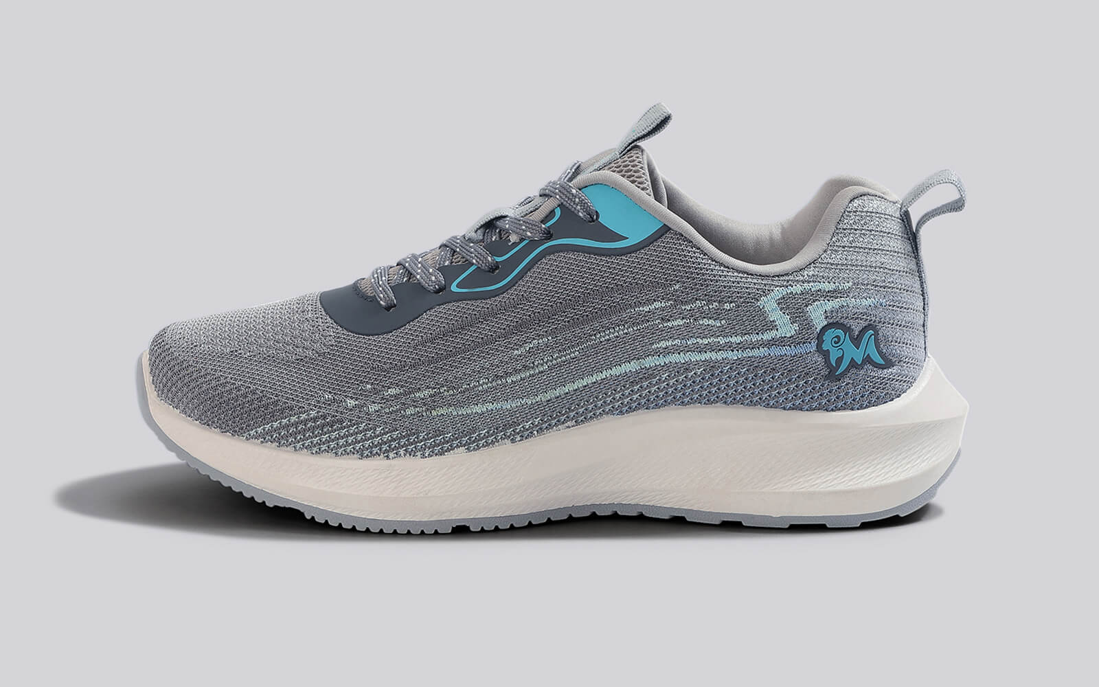 Trendy Casuals : Grey-Aqua Blue - Image 6